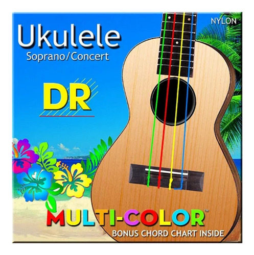 Cuerda De Ukelele De Color Umcsc De Dr Strings, Fabricada En Ee. Uu.