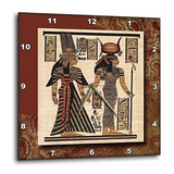 3drose Dpp 99429 1 Reloj De Pared De Papiro Egipcio Antiguo,