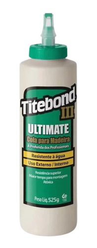 Cola Titebond Ultimate 3 Para Madeira Resistente A Àgua