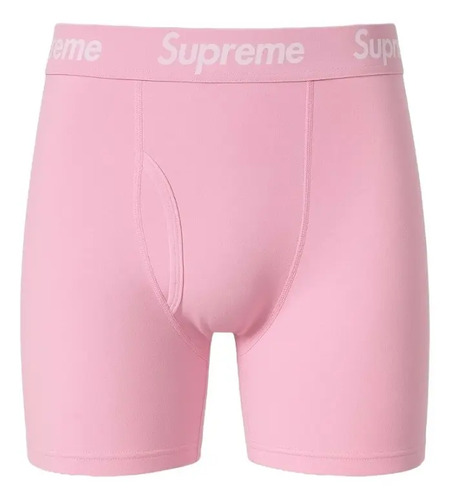Supreme X Hanes Pink Boxers (paquete Con 2 Piezas) | Meses sin interés