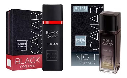 Kit 1 Black Caviar Masculino 100ml + 1 Night Caviar 100ml