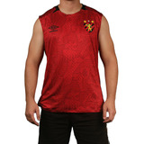 Camisa Sport Recife Regata Masculina Umbro Aquecimento 2024