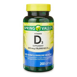 Vitamina D3 10000iu 250mcg De 200 Capsulas