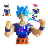 Figura/ Juguete Goku Super Sayayin Con 3 Caras Articulado Gd