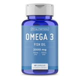 Omega 3 Fynutrition - Aceite De Pescado - 2000mg Cada 2 Cápsulas - 360mg Epa Y 240mg Dha - Frasco De 60 Un.