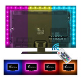 Tira Led Vansky, Luz Bias Tv 3ft Rgb Usb, Control Remoto.