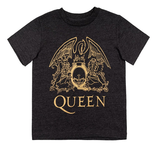 Playera Emblema Queen, Camiseta Icónica Del Rock