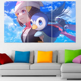 Cuadro Triptico Akari Pokemon Legends Arceus Art 120x70cm