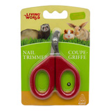 Alicate Corta Uñas Living World Para Pequeñas Mascotas Color Rojo Tamaño De La Mascota Recomendado Pequeño