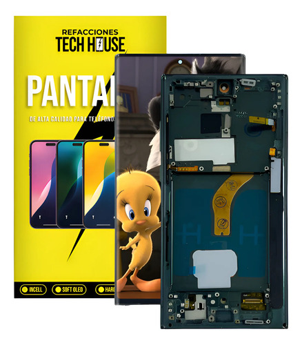 Pantalla C/marco Compatible Con Samsung S22 Ultra 5g Oled
