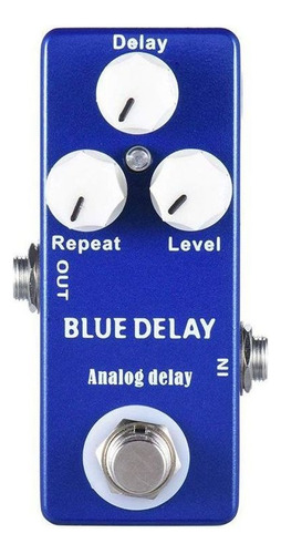 Mini Pedal De Efeito De Guitarra True Bypass Deep Blue Delay