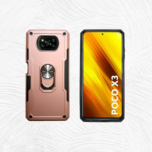 Funda Para Xiaomi Poco X3 Pro Anillo Magnetico + Cristal 21d