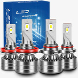 Para Ford Kit Focos De Led H11 9005 Luz Alta/baja Canbus