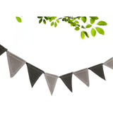 Party Decoration Triangle Flag, 12 Piece Bunting Triangle