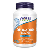 Dha 1000 Mg Omega 3 Importado Now Foods Fish Oil 90 Cápsulas