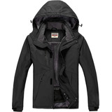 Wulful Jacket For Men, Waterproof, Windbreaker, Black Aa