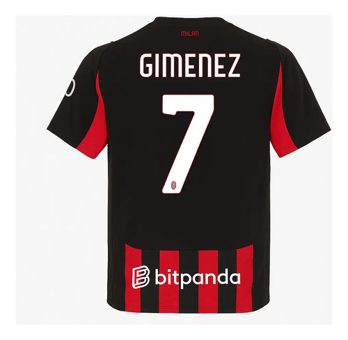 Jersey Milán Giménez 7 Local 25\u002F26 | Meses sin interés