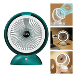 Ventilador Usb De Escritorio Led Portátil Mini Verde