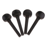 4pcs / Set Ebony Violin Tuning Clavijas Para Violín Violín