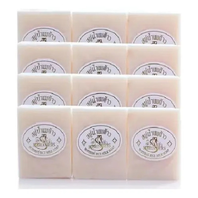 Jabon De Arroz Para Suavizar Y Blanquear 12piezas