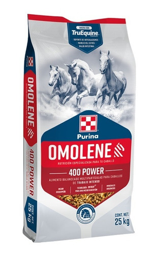 Omolene 400 Power Alimento Purina Caballos De Carreras 25kg