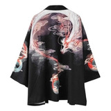 Japanese Kimono Coat For Men Yukata Vintage Cardigan 2024
