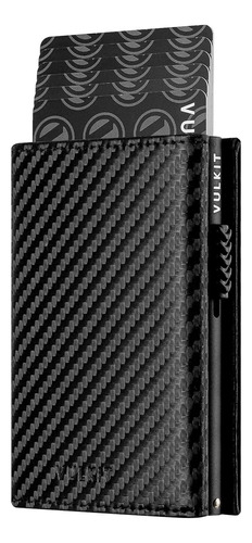 Cartera Vulkit Vc302 C/ Tarjetero Desplegable, C/ Carb Black