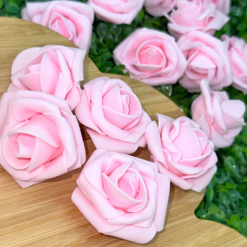 50 Rosas De Eva Sem Cabo Enfeite Flutuante Arranjo Flores 