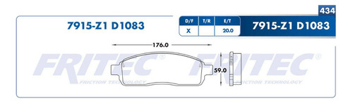 Pastilla Freno Delantera Ford F150 Fortaleza Fx4 04-09 Bkps Foto 4