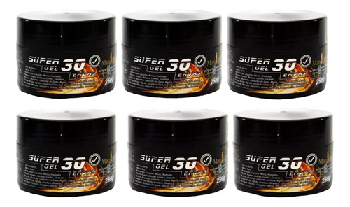 Super Gel 30 Ervas 250 Gr Mary Life Kit C/6 Un