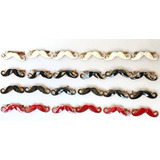 Anillos Mostacho Dorados Ajustable Caja X 24 U Ver Variantes