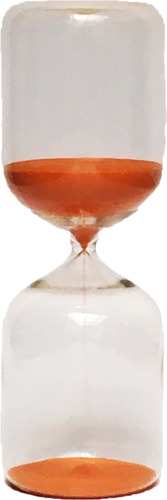 Reloj De Arena Tiempo 30 Minutos Altura 24 Cm Color Naranja 