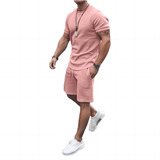 Conjunto De Camisetas Masculinas Shorts De Verão