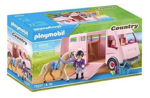 Playmobil Transporte De Caballos Con Entrenador