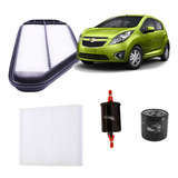 Kit Filtro Aire Polen Aceite Chevrolet Spark Gt 2010 A 2015