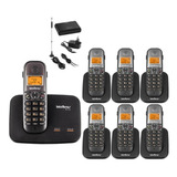 Kit Telefone Ts 5150 + 6 Ramal + 3g Gsm Celular Intelbras