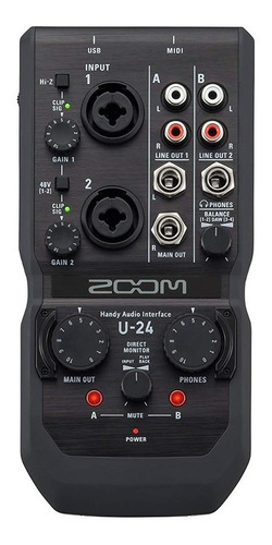 Interface De Audio Portable De 2 Canales Zoom U-24