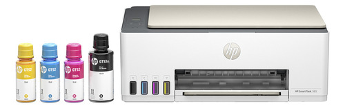 Impresora A Color Multifunción Hp Smart Tank 583 Con Wifi Blanca 100v/240v