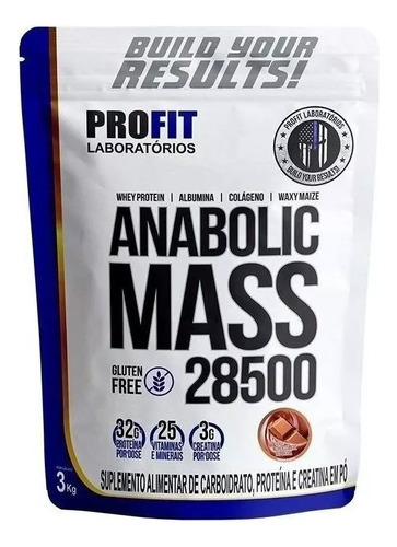 2x Massa Hipercalórico Anabolic 28500 3kg (6kg ) Profit Labs