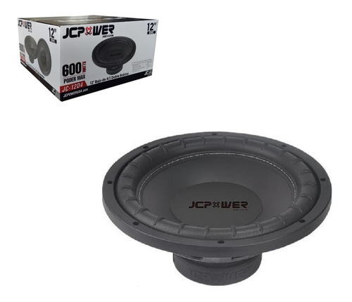 Subwoofer 12 Jc Power Jc-12d4 600 Watts Max Doble Bobina Color Negro