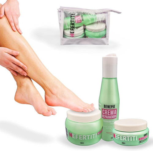 Nefertiti Kit Benepie Cuidado Pies Crema, Exfoliante Y Sales