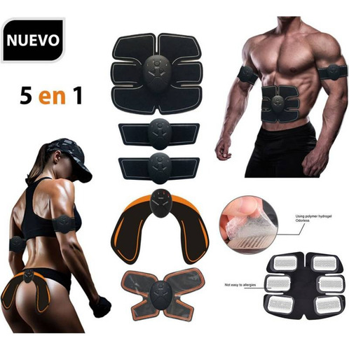 Electro Estimulador Kit X3 Gluteos + Abs + Espalda + Brazos