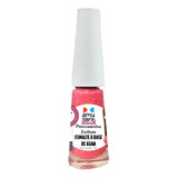 Esmalte Infantil A Base De Água Amusant Princesinha Esther Cor Rosa Glitter Fillet