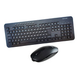 Teclado Mouse Sem Fio Bateria Recarregável Usb Multi Tc250 Cor Do Mouse Preto Cor Do Teclado Preto