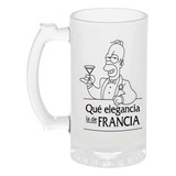 Tarro Cervecero 16oz Homero Sim. Qué Elegancia La De Francia