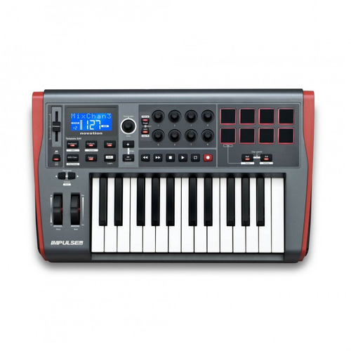 Teclado Controlador Usb Midi Impulse 25 Teclas Novation