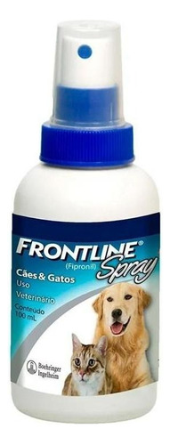 Frontline Spray 100 Ml Anti Pulgas Cães Gatos Adulto Filhote