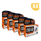 Kit 5x Coenzima Q10 200mg Ubiquinol (60 Caps) Importada-usa!