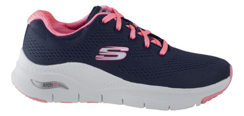 Tenis Mujer Skechers Arch- Fit Casuales 149057 Marino Coral