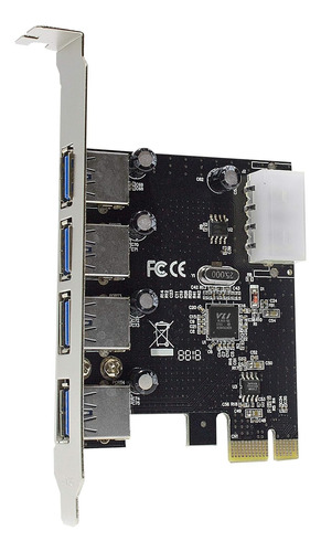 Tarjeta Pci Express A Usb 3.0 X4 Puertos Usb Pci-e